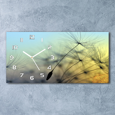 Horloge murale horizontale Graines de souffleur
