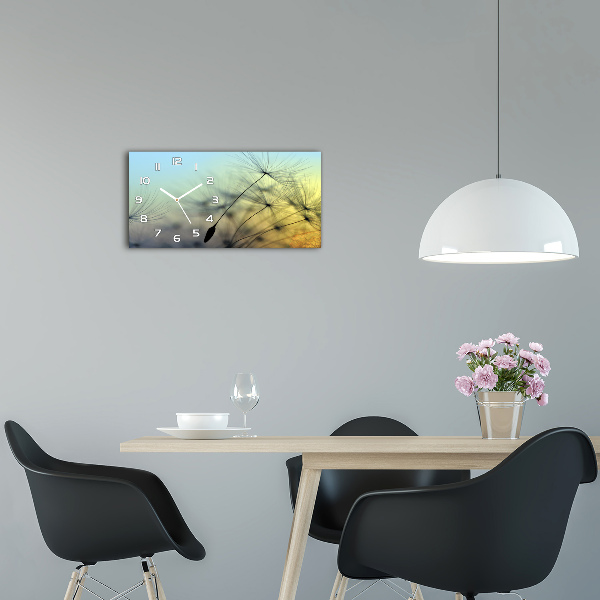 Horloge murale horizontale Graines de souffleur