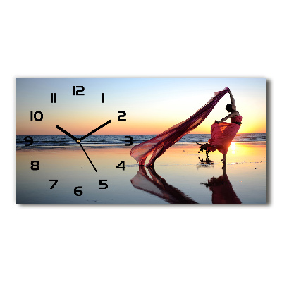 Horloge rectangulaire horizontale Femme dansante