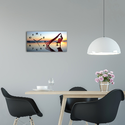 Horloge rectangulaire horizontale Femme dansante