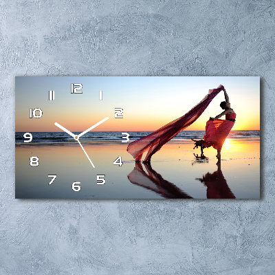 Horloge rectangulaire horizontale Femme dansante