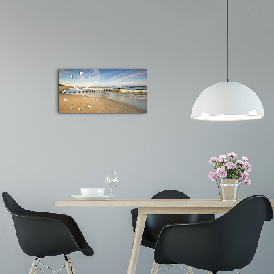 Horloge rectangulaire horizontale Plage sur la mer Baltique