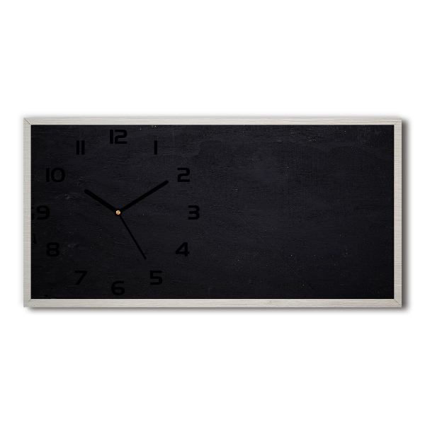 Horloge rectangulaire horizontale Tableau noir
