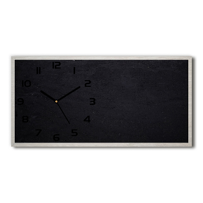 Horloge rectangulaire horizontale Tableau noir