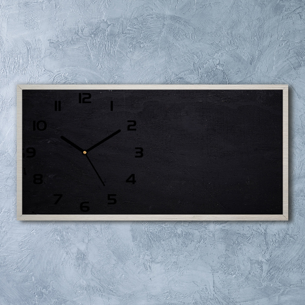 Horloge rectangulaire horizontale Tableau noir