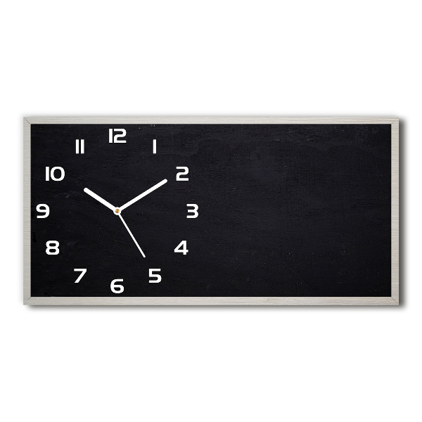 Horloge rectangulaire horizontale Tableau noir