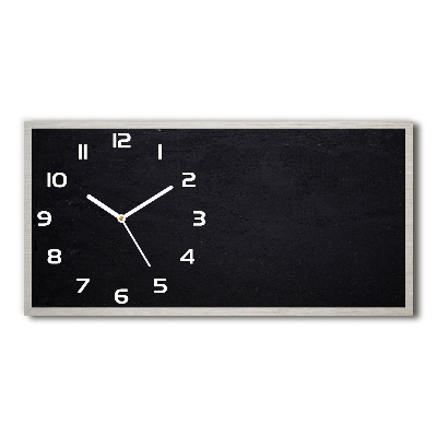 Horloge rectangulaire horizontale Tableau noir