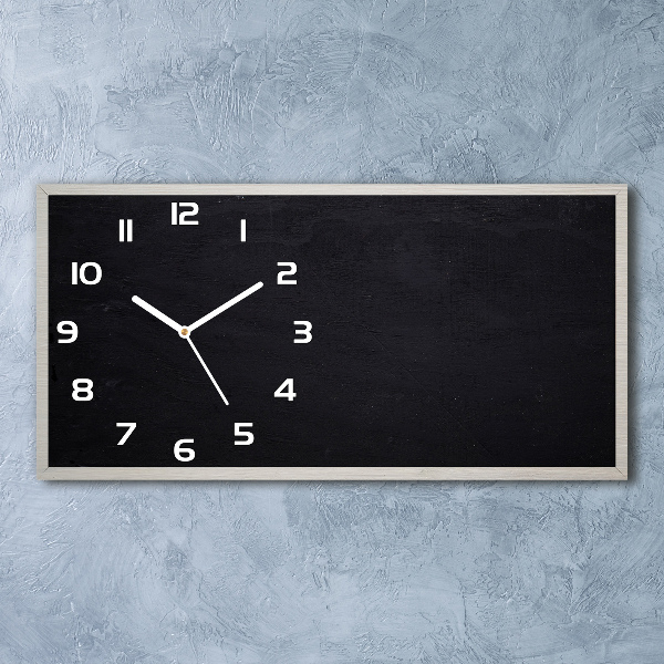 Horloge rectangulaire horizontale Tableau noir