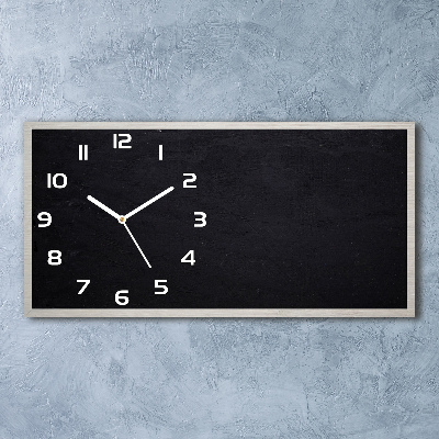 Horloge rectangulaire horizontale Tableau noir