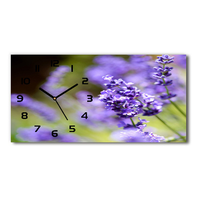 Horloge rectangulaire horizontale Lavande