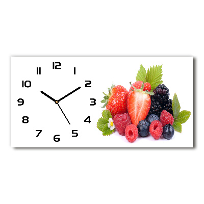 Horloge rectangulaire horizontale Fruits de la forêt