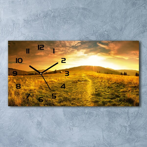 Horloge rectangulaire horizontale Panorama des Tatras
