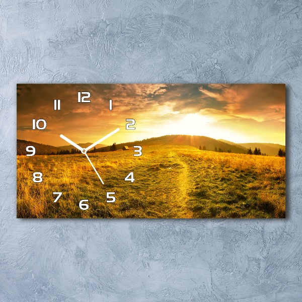 Horloge rectangulaire horizontale Panorama des Tatras