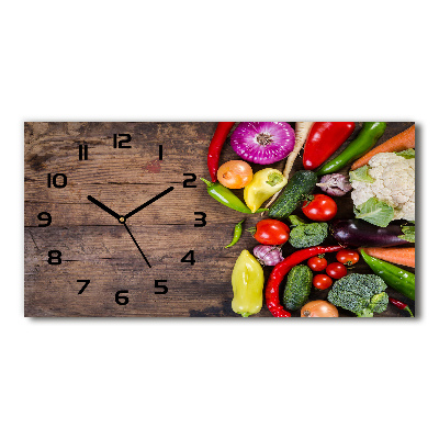Horloge horizontale Légumes