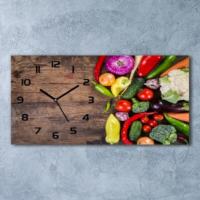 Horloge horizontale Légumes