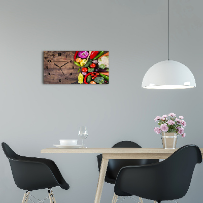 Horloge horizontale Légumes