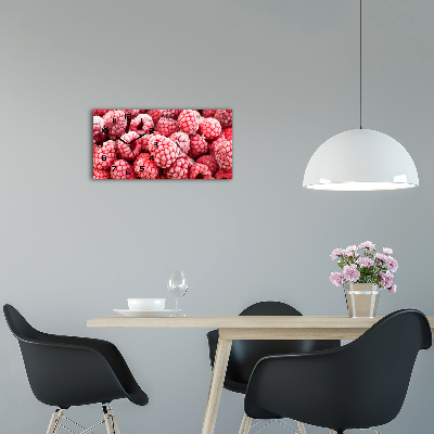 Horloge rectangulaire horizontale Framboises surgelées