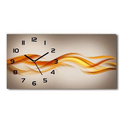 Horloge rectangulaire horizontale Motif de la vague