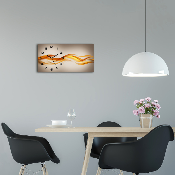 Horloge rectangulaire horizontale Motif de la vague