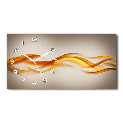 Horloge rectangulaire horizontale Motif de la vague