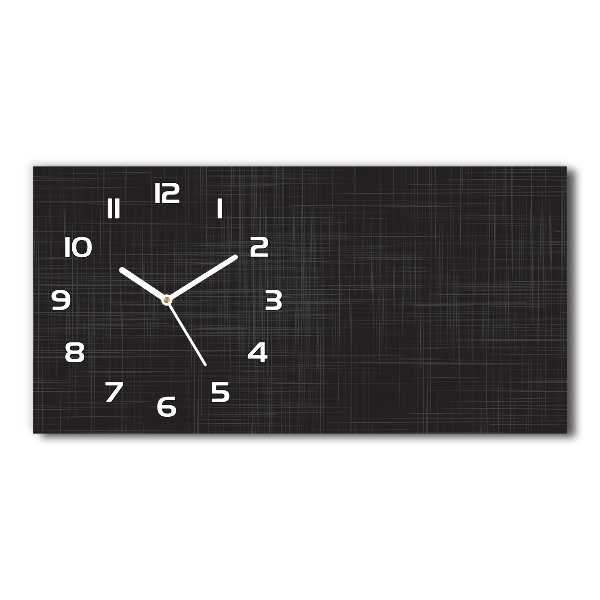 Horloge horizontale en verre Texture de lin