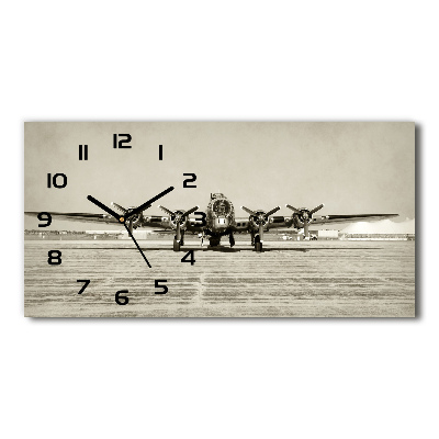 Horloge murale horizontale Vieux bombardier