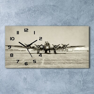 Horloge murale horizontale Vieux bombardier