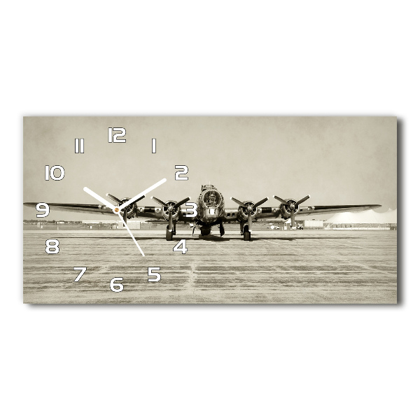 Horloge murale horizontale Vieux bombardier