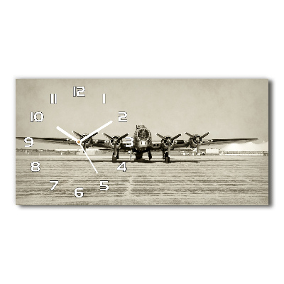 Horloge murale horizontale Vieux bombardier