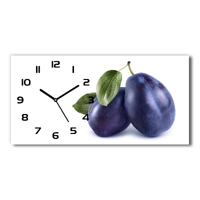 Horloge rectangulaire horizontale Prunes