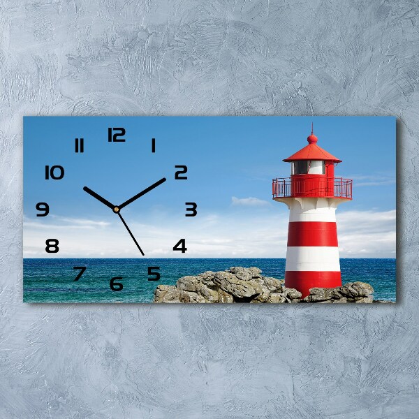 Horloge rectangulaire horizontale Phare