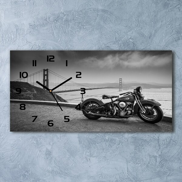 Horloge horizontale en verre Moto