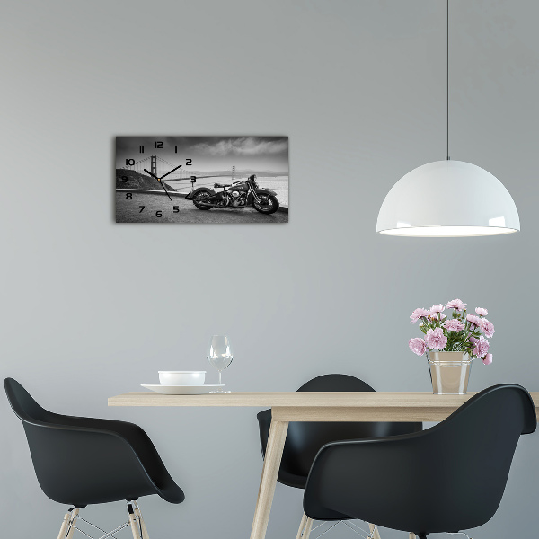 Horloge horizontale en verre Moto