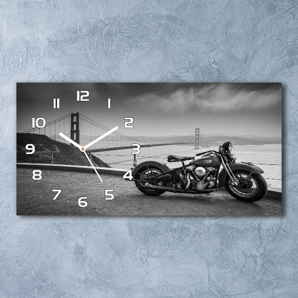 Horloge horizontale en verre Moto