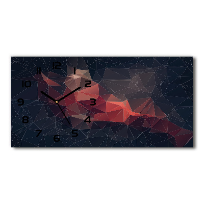 Horloge murale horizontale Motif abstrait