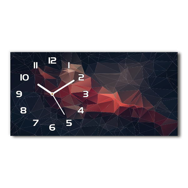 Horloge murale horizontale Motif abstrait