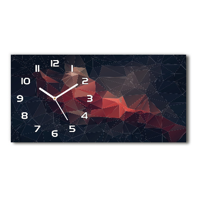 Horloge murale horizontale Motif abstrait
