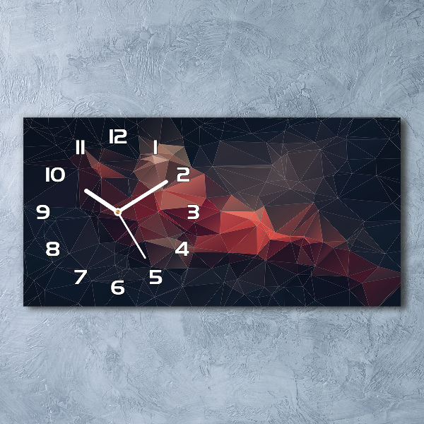 Horloge murale horizontale Motif abstrait
