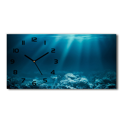 Horloge horizontale Monde sous-marin