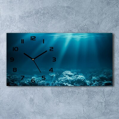 Horloge horizontale Monde sous-marin