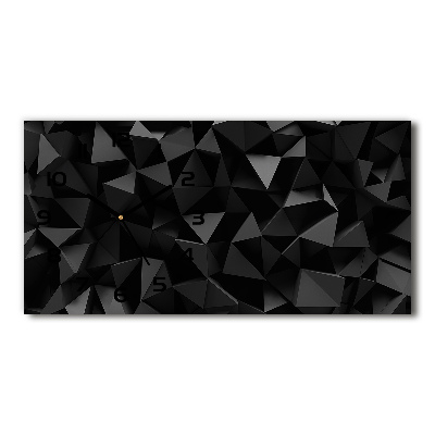 Horloge horizontale en verre Abstrait 3D