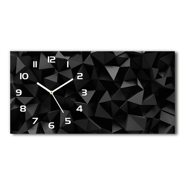 Horloge horizontale en verre Abstrait 3D