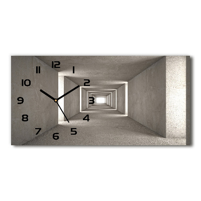 Horloge rectangulaire horizontale Tunnel en béton
