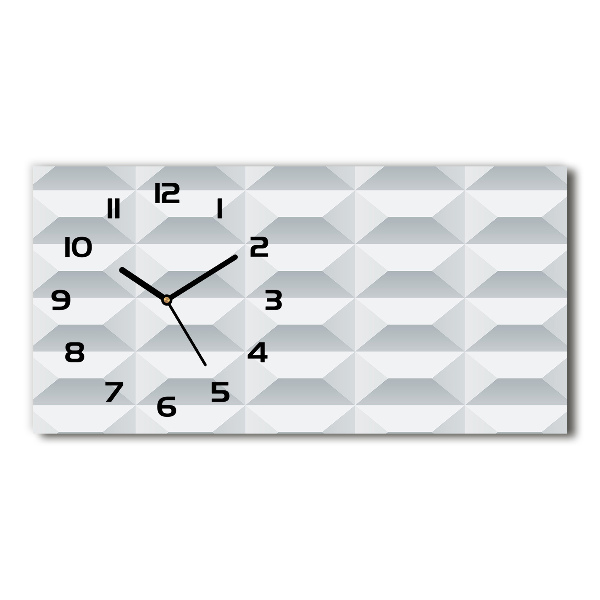 Horloge horizontale en verre Art géométrique