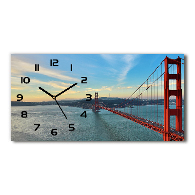 Horloge rectangulaire horizontale Pont sur le front de mer de San Francisco