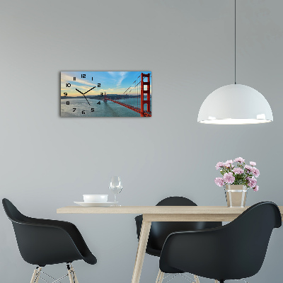 Horloge rectangulaire horizontale Pont sur le front de mer de San Francisco