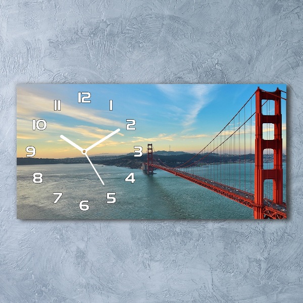 Horloge rectangulaire horizontale Pont sur le front de mer de San Francisco