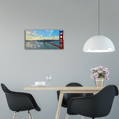 Horloge rectangulaire horizontale Pont sur le front de mer de San Francisco