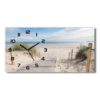 Horloge murale horizontale Plage