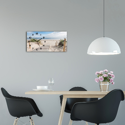 Horloge murale horizontale Plage